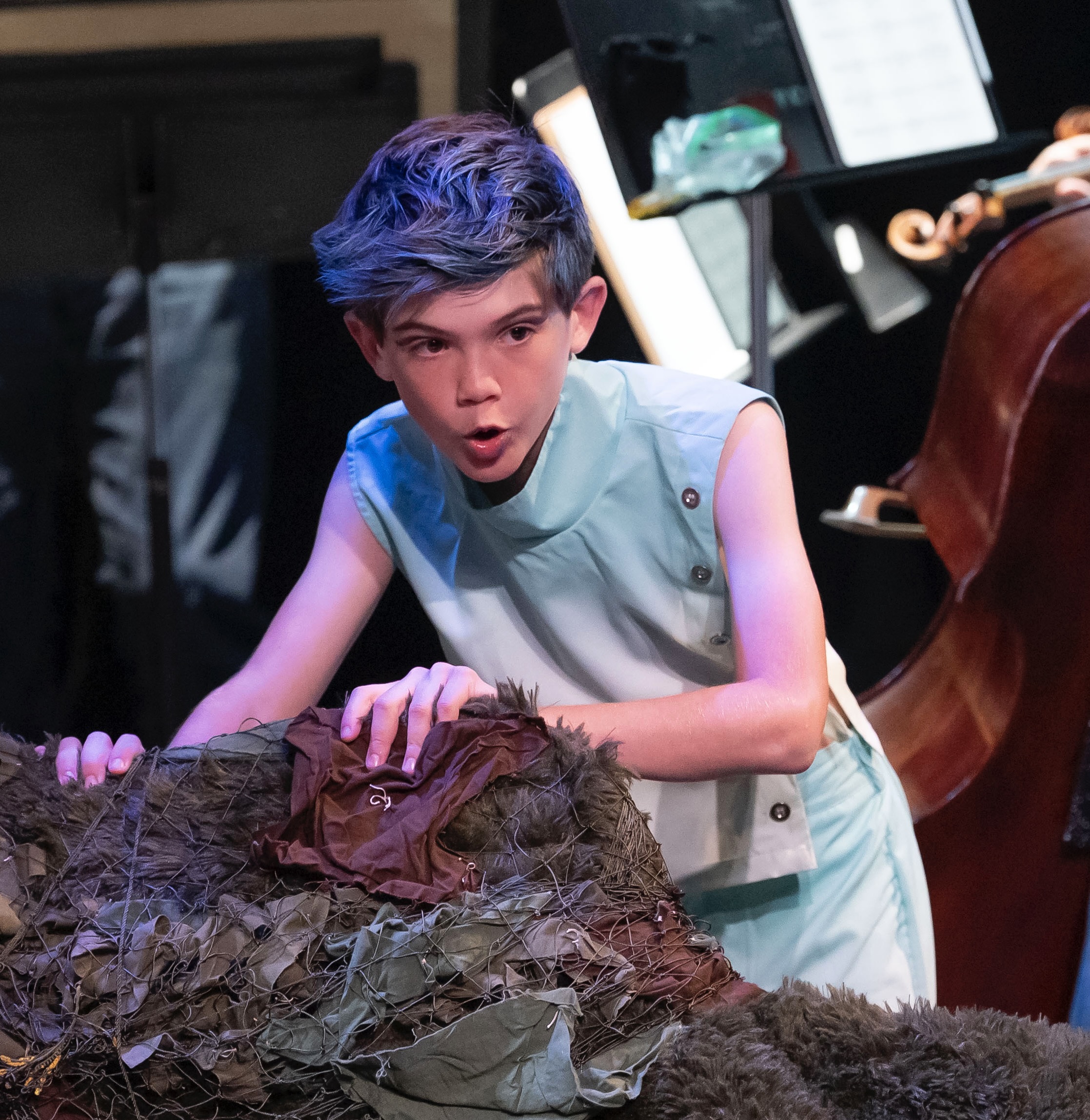 Young singer in a Pocket Opera production